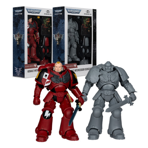 Intercessor Sergeant: Blood Angels with Artist Proof (Warhammer 40000) Bundle (2) 7" Figures (PRE-ORDER ships August)