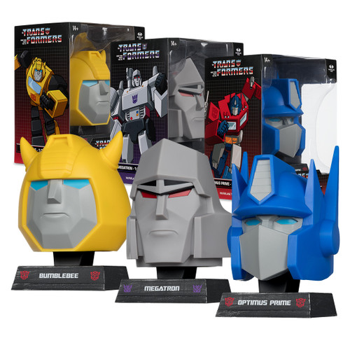 Optimus Prime/Megatron/Bumblebee (Transformers) 1:3 Scale Replica Busts (PRE-ORDER ships January)