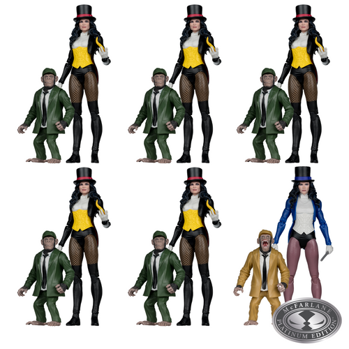 Zatanna w/Detective Chimp (DC Classic) McFarlane Collector Edition Factory Sealed Case (6) w/Chase (PRE-ORDER ships January)