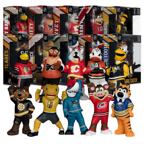 Chance/S.J. Sharkie/Iceburgh/Tommy Hawk/Sabretooth/Blades/Wild Wing/Gritty/Harvey/Stormy Mascot Bundle (10) 8" Vinyl Figures