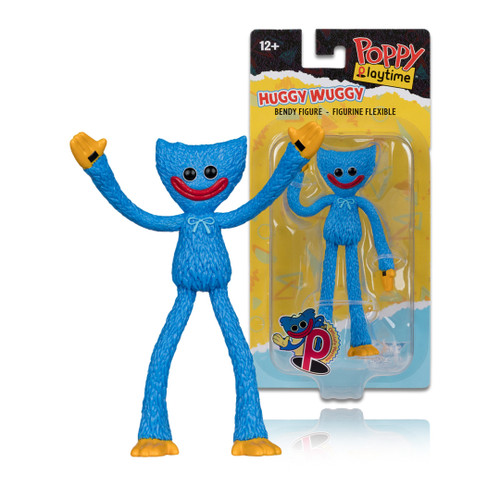 Huggy Wuggy (Poppy Playtime) Bendable 4.5" Figure (PRE-ORDER ships April)