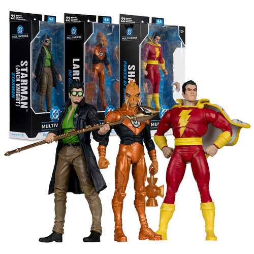 Starman (Jack Knight)/Larfleeze (DC Classic)/Shazam (Power of Shazam) Bundle (3) 7" Figures (PRE-ORDER ships May)