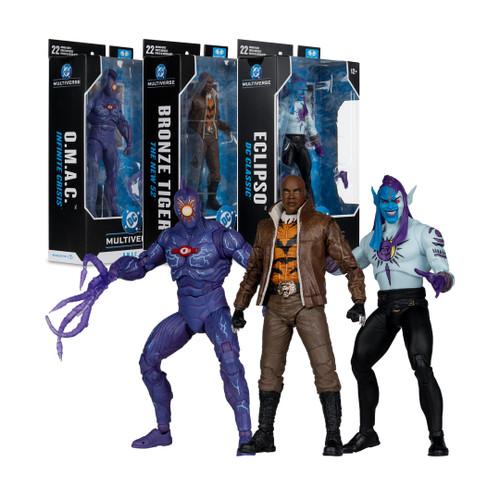 Bronze Tiger (The New 52)/O.M.A.C. (Infinite Crisis) /Eclipso (DC Classic) Bundle (3) 7" Figures (PRE-ORDER ships May)