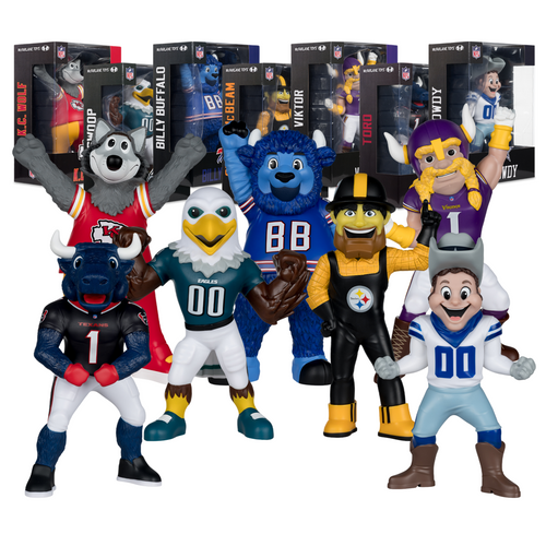Steely McBeam/Viktor/K.C Wolf/Toro/Swoop/Billy Buffalo/Rowdy Mascot Bundle (7) 8" Vinyl Figures