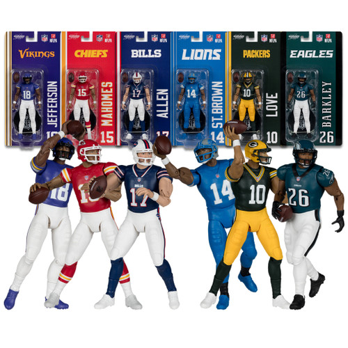 NFL 6" Articulated Figures Wave 1 Bundle (6) (PRE-ORDER ships August)