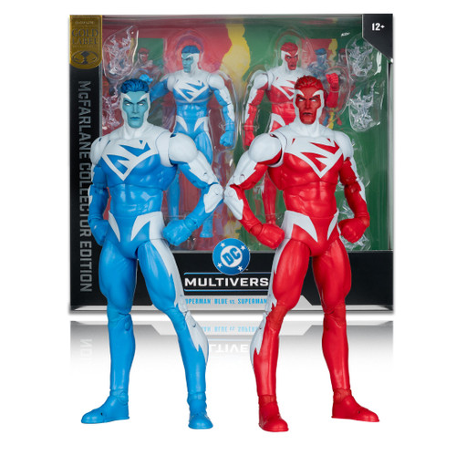 Superman Blue VS Superman Red (DC Multiverse) McFarlane Collector Edition 2-Pack 7" Figure (PRE-ORDER ships August)