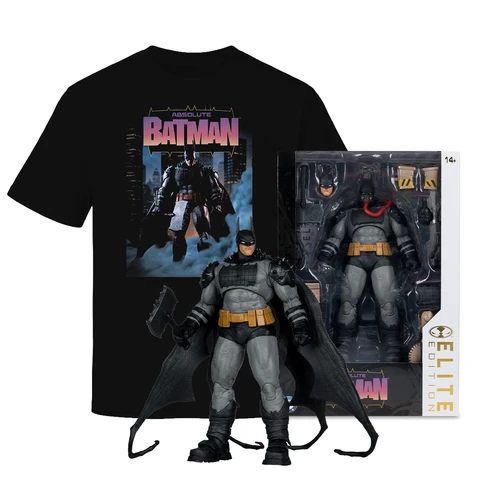 Batman (Absolute Batman) T-Shirt & 7" Figure McFarlane Elite Edition Bundle (2) (PRE-ORDER Ships November)