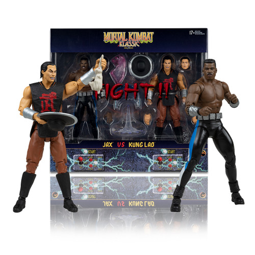 Jax vs Kung Lao (Mortal Kombat Klassic) 2-Pack 7" Figure (PRE-ORDER ships December)