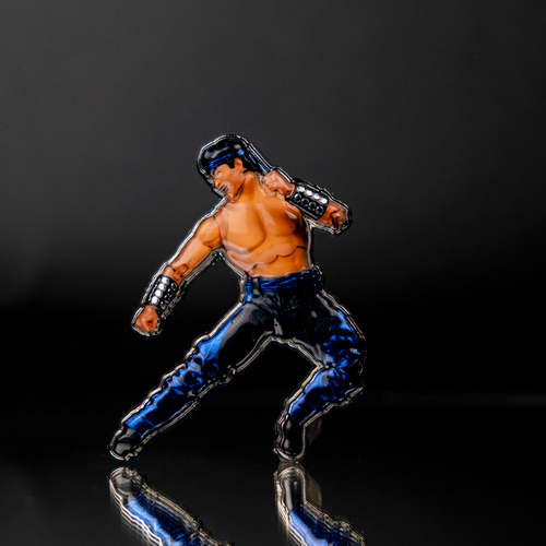 Liu Kang "Blue Clone" (Mortal Kombat Klassic) Toy Photography 3D Metal Pin