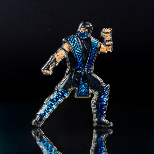 Sub-Zero in Blue (Mortal Kombat Klassic) Toy Photography 3D Metal Pin