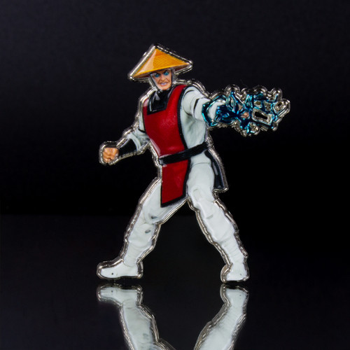 Raiden in Red (Mortal Kombat Klassic) Toy Photography 3D Metal Pin