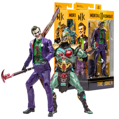 Kotal Khan & The Joker (Bloody) Mortal Kombat Bundle (2) 7" Figures