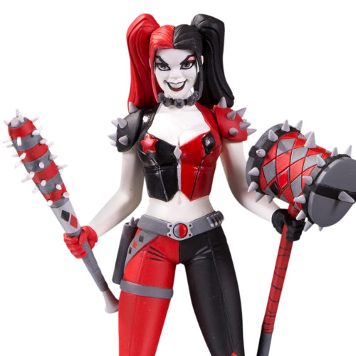 Harley Quinn Red White & Black by Amanda Conner (DC Direct) 7" Resin Statue