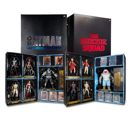 Batman Last Knight on Earth (DC Multiverse) Exclusive 5-Pack & The Suicide Squad (DC Multiverse) Exclusive 5-Pack Bundle (2)