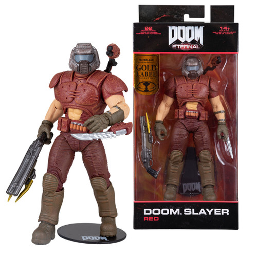 Doom Slayer Classic Marine w/Red Skin (Doom) 7" Gold Label Figure McFarlane Toys Store Exclusive