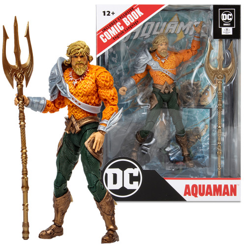 DC Direct 7in Figure with Comic - Aquaman WV3 - Ocean Master