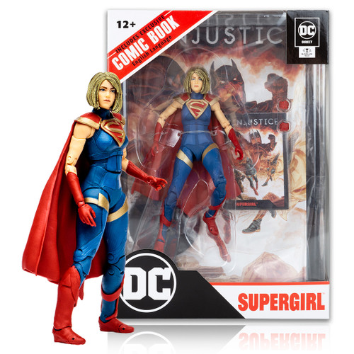 Supergirl w/Injustice 2 Comic (DC Page Punchers) 7" Figure