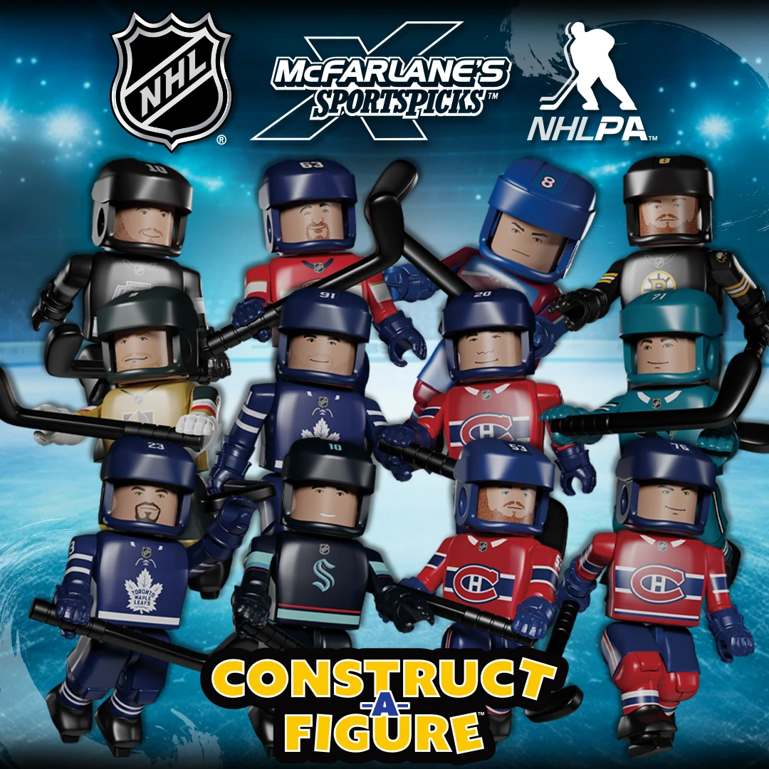 NEW NHL McFarlane's SportsPicks Construct a Figures! Build your favorite NHL Player 2" Figures, Blind Bags and Bundle Available for Pre-Order Now!