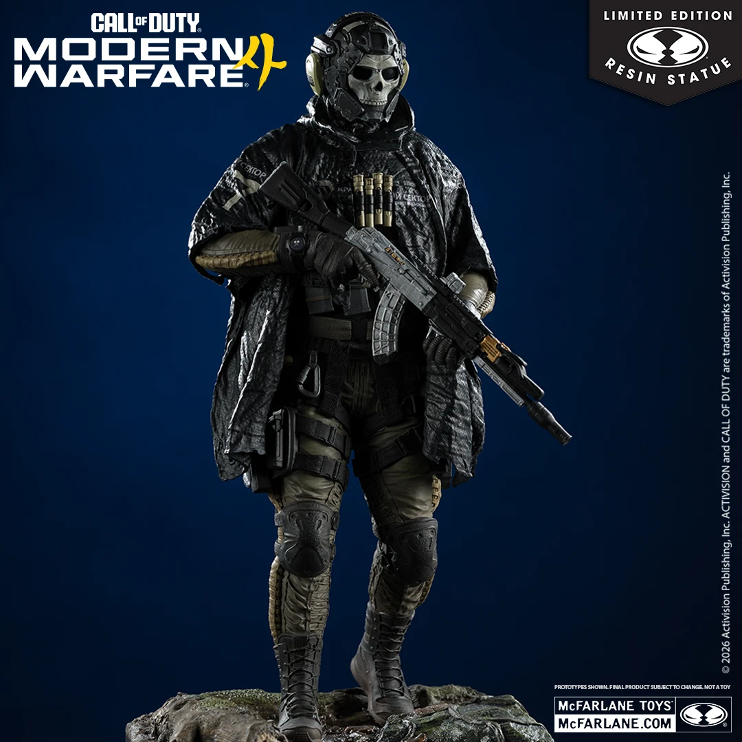 NEW Ghost, Call of Duty: Modern Warfare 4 1:6th Scale Highly Detailed Limited Edition Resin Statue!