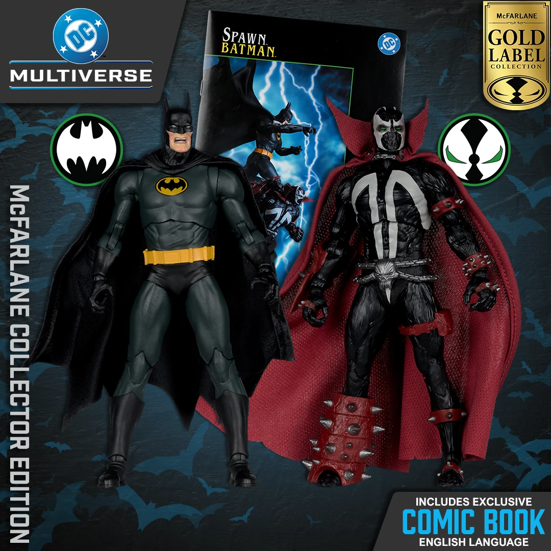 NEW Batman & Spawn McFarlane Collector Edition 7" Scale (2-Pack). Inlcudes Toy Photography Cover Comic Book. Buy Now!