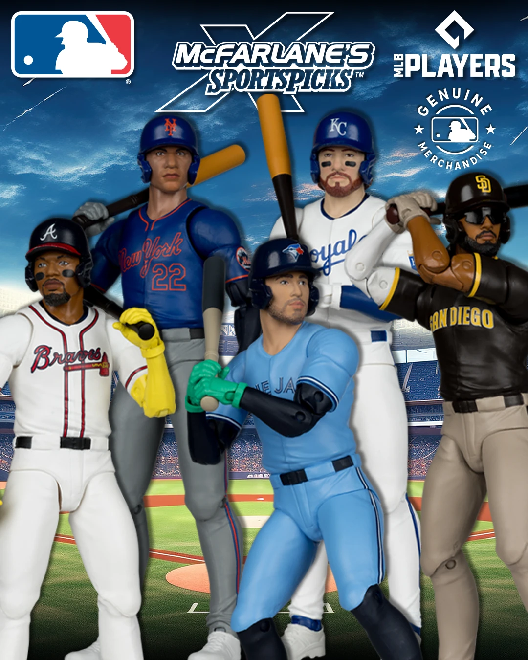 Pre-Order Spotlight! NEW MLB McFarlane's SportsPicks! Articulated Figures! Your favorite MLB Players, 6" Action Figures, and bundle available for Pre-Order Now!