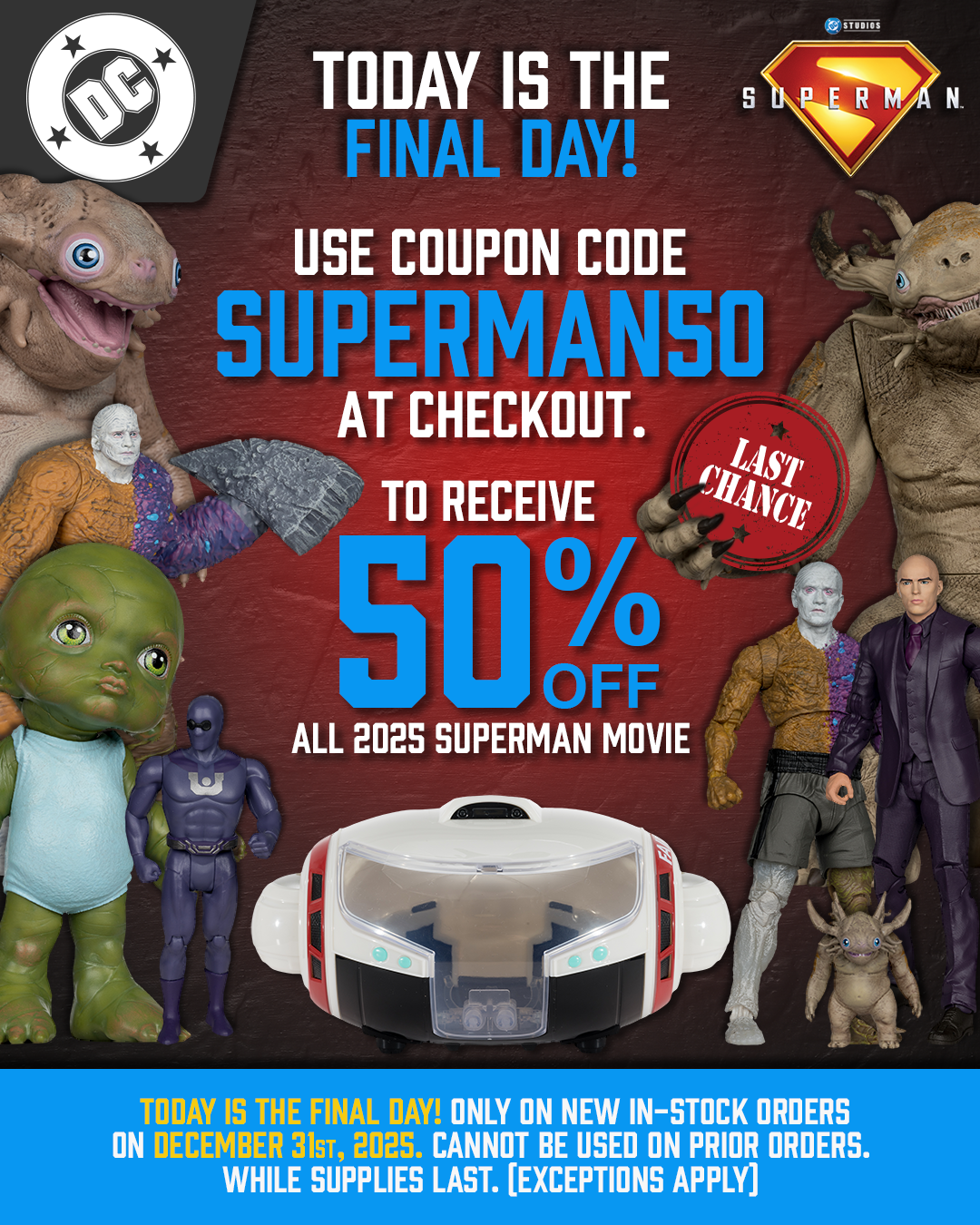 Free Comic Book Day - May 4, 2024 - Free Mystery Comic Book with every in-stock order. Today Only