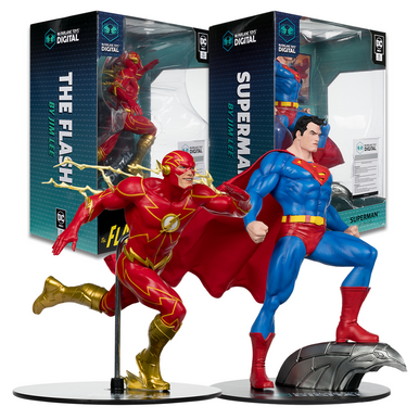 The Flash & Superman 1:6 PVC Statue by Jim Lee Bundle (2) w