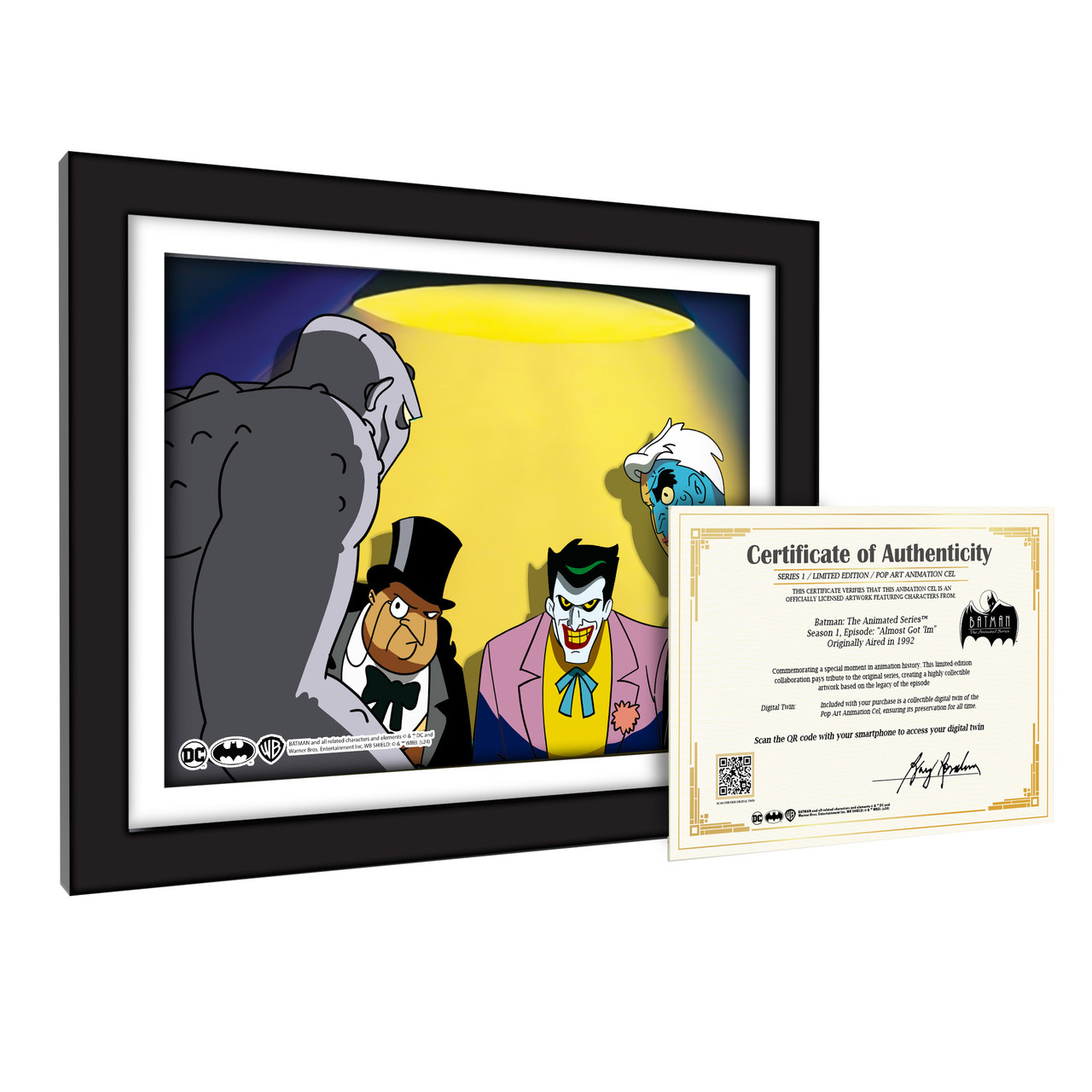 Almost Got 'Im #1101 Batman Animation Cel Art Scene - Picture 4 of 6