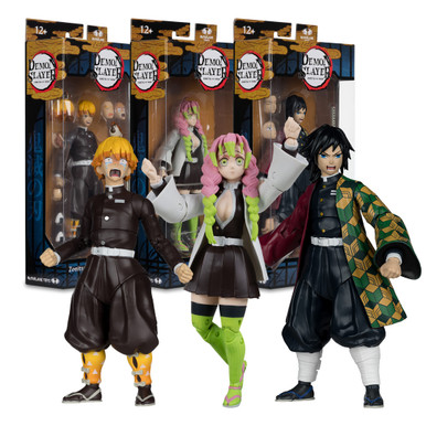 Zenitsu Agatsuma with Chuntaro/Mitsuri Kanroji/Giyu Tomioka (Demon