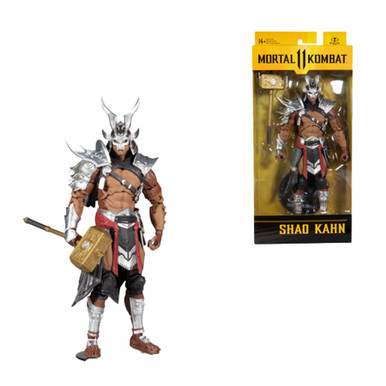  McFarlane Toys Mortal Kombat Shao Kahn (Platinum Kahn) 7  Action Figure with Accessories : Toys & Games