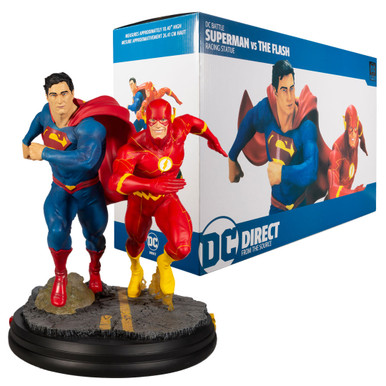 Superman vs The Flash DC Battle Resin Statue - McFarlane Toys Store