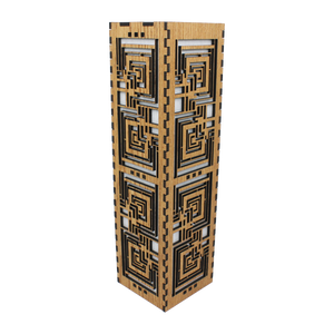 Tall Geometric Squares Lamp Tall Geometric Squares Lamp