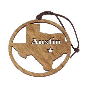 Wooden Texas Ornament Wooden Texas Ornament