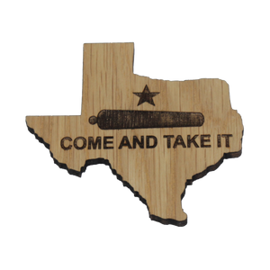 Wooden Texas Magnet