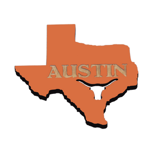 Austin Texas Magnet Longhorn Magnet Austin Texas Magnet Longhorn Magnet