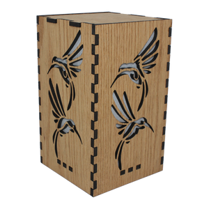 Wooden Hummingbird Lamp Wooden Hummingbird Lamp