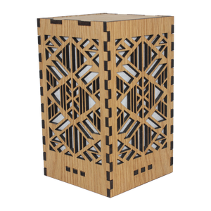 Wooden Lamp Lazer beam