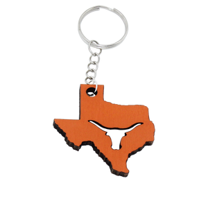 Longhorn Texas Keychain Lazer Beam Longhorn Texas Keychain Lazer Beam