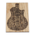 Wooden Guitar Magnet Texas Magnet