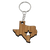 Wooden Texas Keychain Lazer Beam