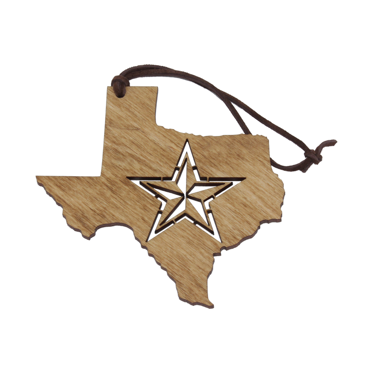 3D Star Texas Ornament