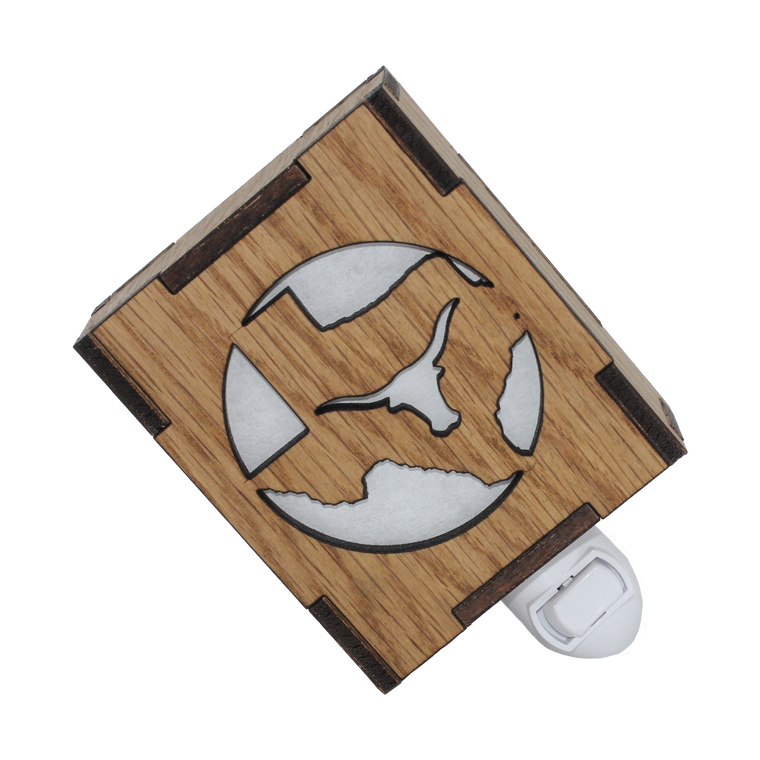 Wooden Texas Night light