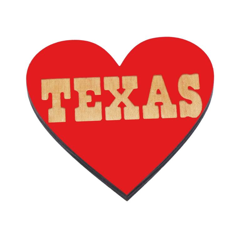 Texas Magnet Heart Magnet