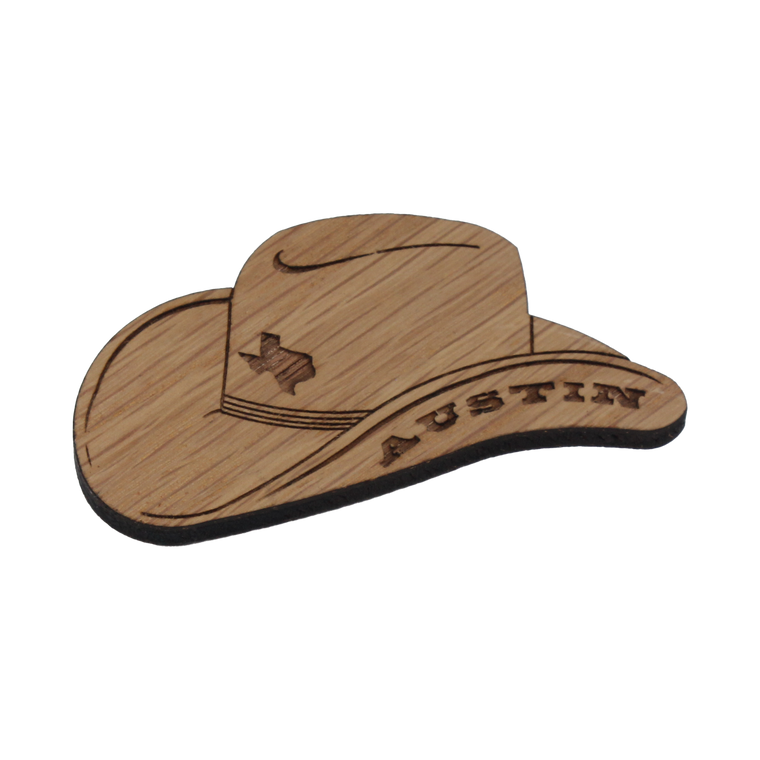 Wooden Texas Magnet