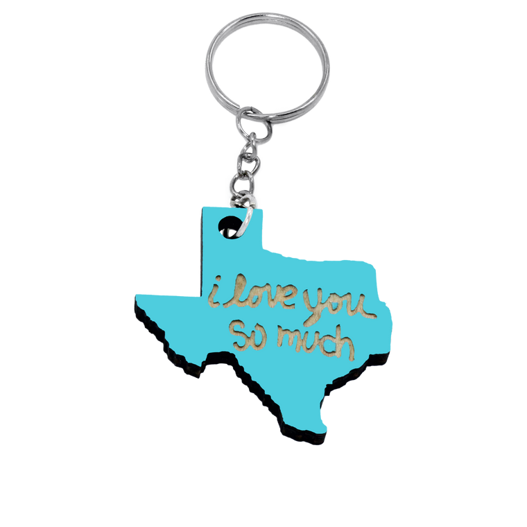 Texas Keychain Lazer Beam