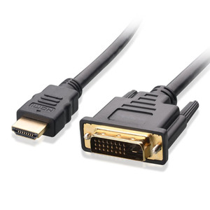 hdmi to dvi cable in black