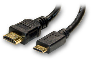 hdmi to mini hdmi cable in black