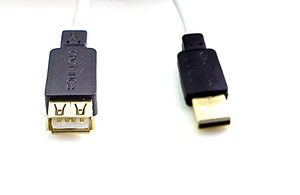 1m usb male to female extension cable in Off white 1m usb male to female extension cable in Off white