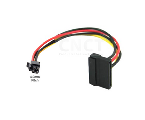 Mini Fit 4 Pin to Sata 15 Pin Power Cable 20cm Mini Fit 4 Pin to Sata 15 Pin Power Cable 20cm