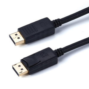 display port cable 4k in black